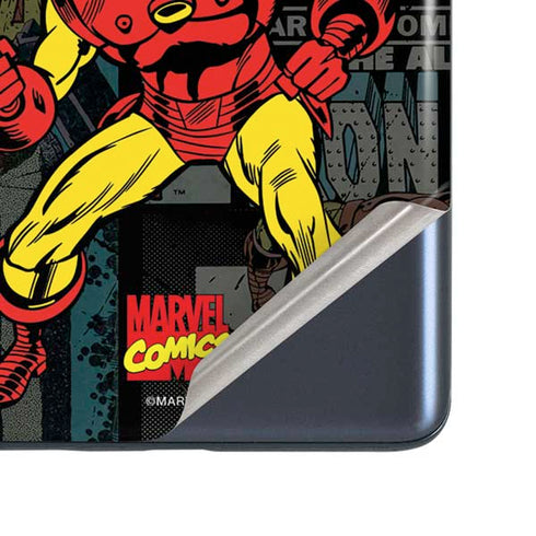 Marvel Classic Comics Iron Man Action Vintage Galaxy S20 Fan Edition Skin